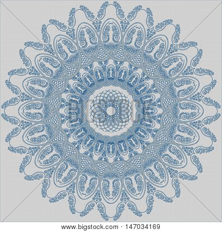 Flourish tiled floral geometric seamless pattern. Abstract oriental background. Wonderland ornament motives of the paintings of arabic mandala. Aribic fabric pattern.