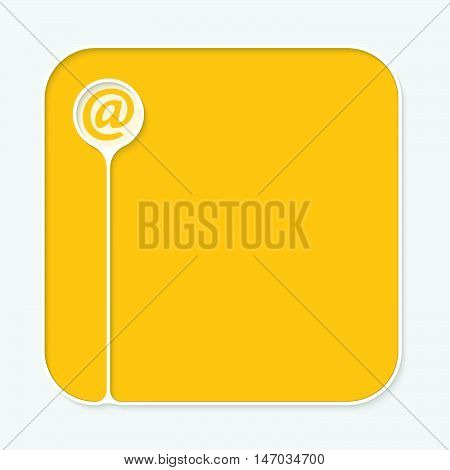 Text box for fill your text and email icon