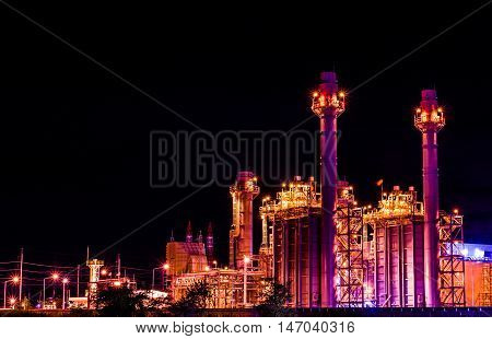 The Twilight photo of power plant - factory