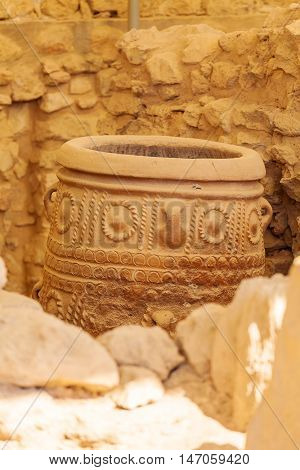 Pithoi, Or Storage Jars, At Knossos Palace, Crete