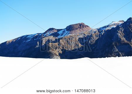 The view on Dolomiti mountains and ski Madonna di Campiglio Italy