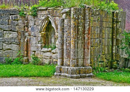 Saint Wandrille Rancon France - june 22 2016 : the Saint Wandrille abbey