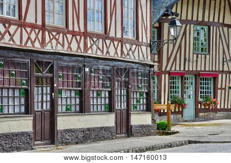 Saint Wandrille Rancon France - june 22 2016 : the village centre
