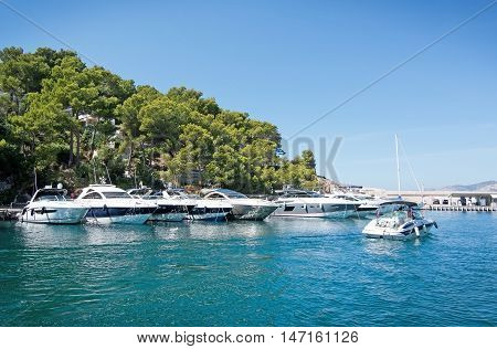 Boats In The Marina In Santa Ponsa Nautic Club