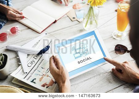 Socal Media Networking Online Connection Communication Concept