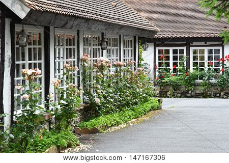 Cleres France - june 23 2016 : the village center