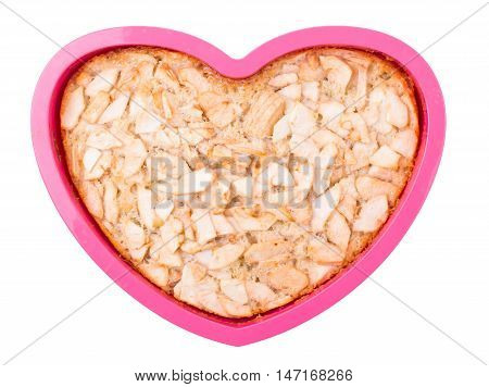 Charlotte from apples isolated d d d