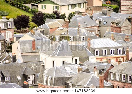Falaise D'amont Etretat City Normandy France Europe