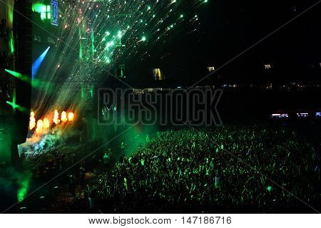 Fireworks At A Live Concert