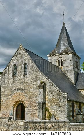 Saint Wandrille Rancon France - june 22 2016 : the Saint Michel church