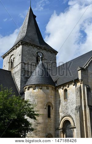 Saint Wandrille Rancon France - june 22 2016 : the Saint Michel church
