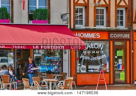 Buchy France - june 23 2016 : the city center