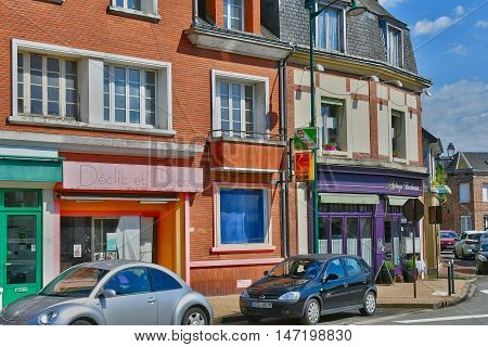 Buchy France - june 23 2016 : the city center