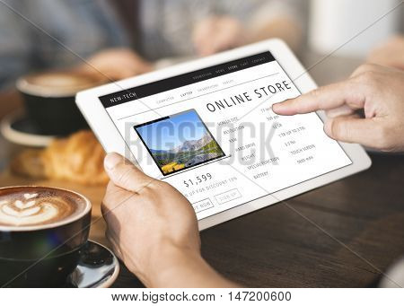 Online Store Shopping Internet Website Concept