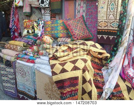 Some clothes in the Hippy Market of Las Dalias, Ibiza