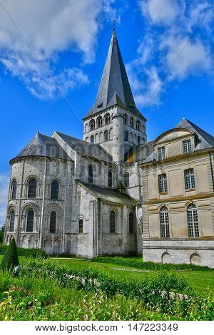 Saint Martin de Boscherville France - june 22 2016 : the Saint Georges abbey in Seine Maritime