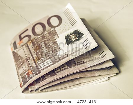 Vintage Euro Note