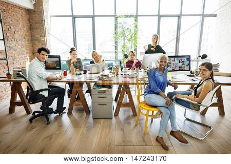 Workspace Office Brainstrom Discussion Concept