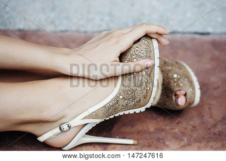 Beige Female Shoes