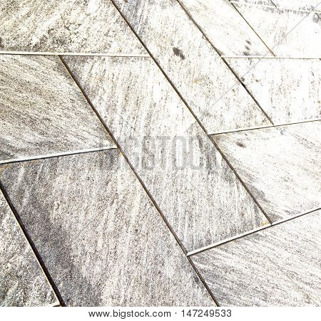 Near Mozzate Street  Pavement Of A Curch And Wall Marble
