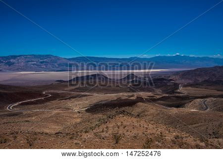 Death Valley Landscape From Father Clowley Point