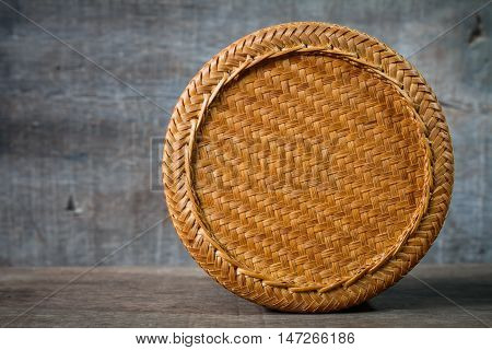 bamboo container for holding cooked glutinous rice