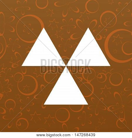 Radioactive Danger Sign. Vector Icon