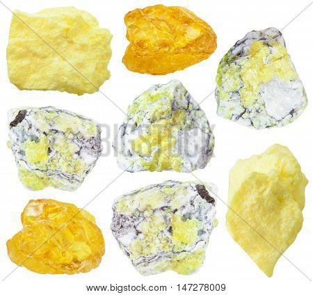 Collection From Specimens Of Sulfur Ore