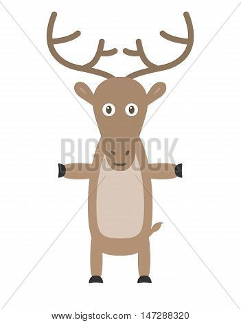 Funny Reindeer Character