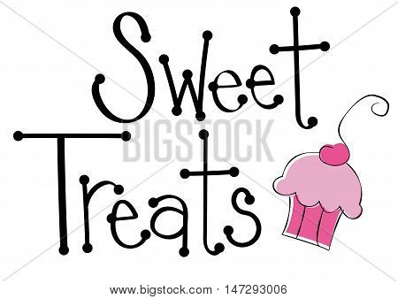 Yummy Pink Sweet Treats Cupcake Cake Dessert
