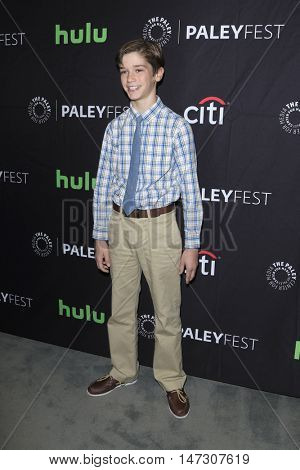 LOS ANGELES - SEP 10:  Daniel DiMaggio at the PaleyFest 2016 Fall TV Preview - ABC at the Paley Center For Media on September 10, 2016 in Beverly Hills, CA
