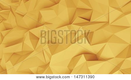 Abstract 3d rendered light geometric background with triangles. Abstract monochrome background consisting of spikes. Background with futuristic polygonal shape.