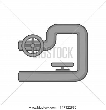 Petroleum pipeline icon in black monochrome style on a white background vector illustration