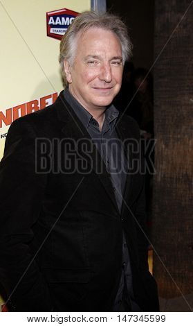 Alan Rickman at the Los Angeles premiere of 'Noble Son' held at the Egyptian Theater in Hollywood, USA on December 2, 2008.