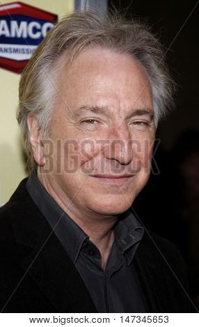 Alan Rickman at the Los Angeles premiere of 'Noble Son' held at the Egyptian Theater in Hollywood, USA on December 2, 2008.
