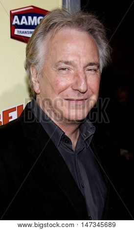 Alan Rickman at the Los Angeles premiere of 'Noble Son' held at the Egyptian Theater in Hollywood, USA on December 2, 2008.