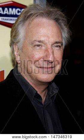Alan Rickman at the Los Angeles premiere of 'Noble Son' held at the Egyptian Theater in Hollywood, USA on December 2, 2008.