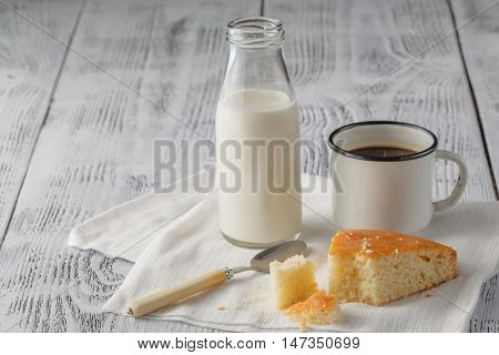 Caramel Cake On Table