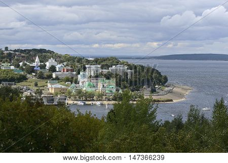 Chuvashia. Russia. May 30 2014: Photo of enbankment of Volga river in Cheboksary. 