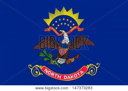 Flag of North Dakota is the state in United States