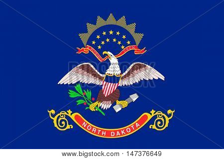 Flag of North Dakota is the state in United States