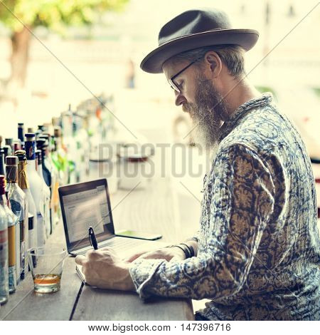Writer Journalism Imagination Novelist Message Concept