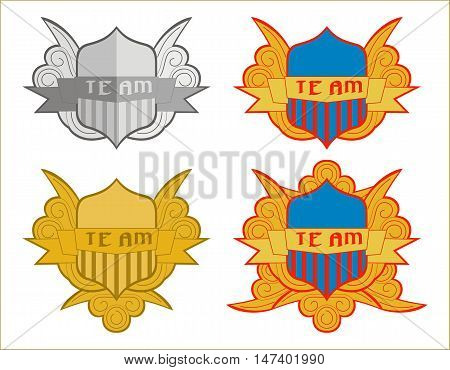 logo emblem template for football or soccer club