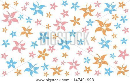 colorful flower background template for any use