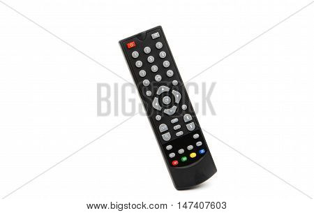 TV remote control on a white background