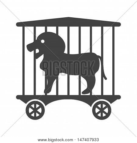 Circus, lion, stage icon vector image. Can also be used for circus. Suitable for mobile apps, web apps and print media.