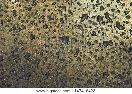 Rust steel mounted on a metal surface for background