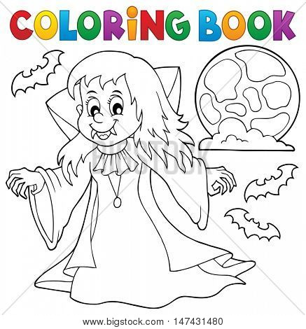 Coloring Book Vampire Vector & Photo (Free Trial) | Bigstock