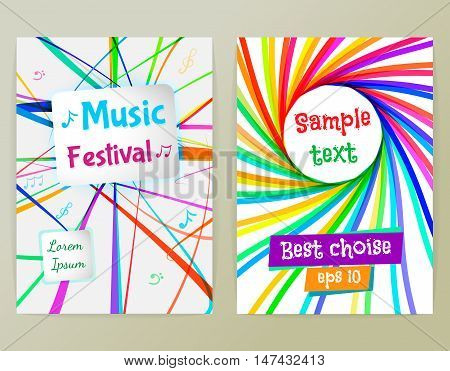 Vector brochure design template. Flyer poster banner cover design. A4 size. Business abstract background with lines colorful backgrounds. flyer modern template. Book design