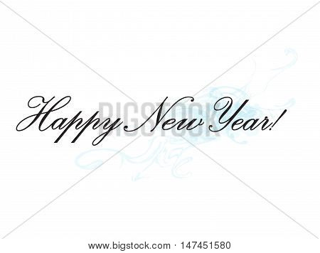 Happy New Year Illustration with abstract background